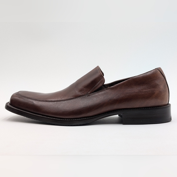 Johnston & Murphy Size 10.5M Classic Brown Genuine Leather Loafers Elastic Gore main image 8